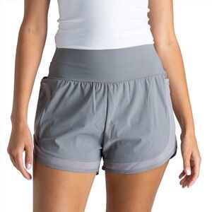 FITKICKS Women's Air Light Athletic Track Shorts in Gray